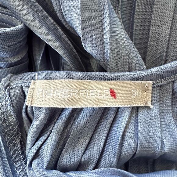 FISHERFIELD Womens Dress Blue Pleated Knee Length Preppy Capsule Spring 36 US S - Picture 8 of 13